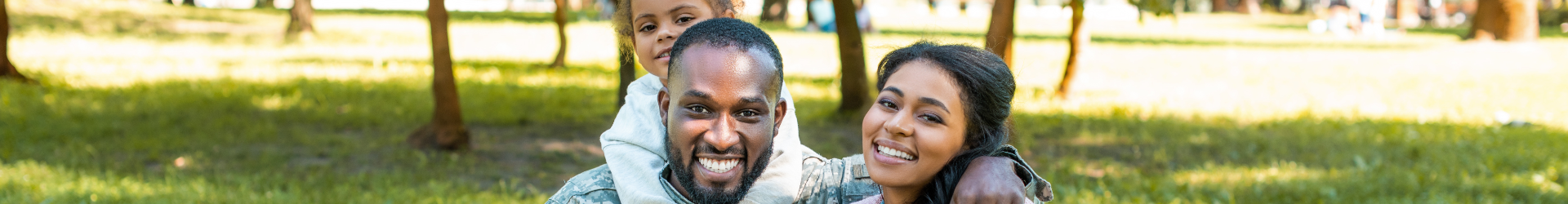 Military Family Picnic At Park